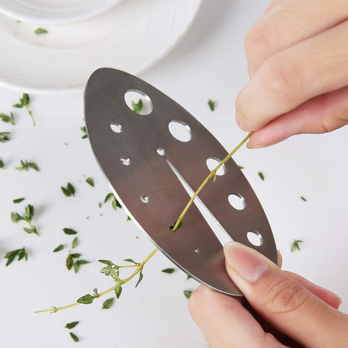Herb Stripper Tool, Stainless Steel Herb Leaf Zipper for Kale, Chard, Collard Greens, Rosemary and Thyme...