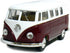 KiNSMART 1962 Volkswagen Classic Bus 1:32 Scale 5" Die Cast Metal Model Toy Car Maroon...