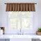 MIULEE Blackout Valance Mocha Rod Pocket Thermal Insulated Window Treatment Tiers Solid Short Curtain for Small Window Bedroom 52 x 18 Inches 1 Pa...