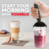 POWERLIX Milk Frother Handheld Battery Operated Electric Foam Maker For Coffee, Latte, Frappe, Matcha, Drink Mixer With Stainless Steel Double Whi...