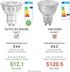 Dimmable GU10 LED Light Bulbs, 5000K Daylight MR16 GU10 Bulb Replacement for Recessed Track Lighting, 5W 500LM LED Bulbs 40° Spotlight for Kitchen...