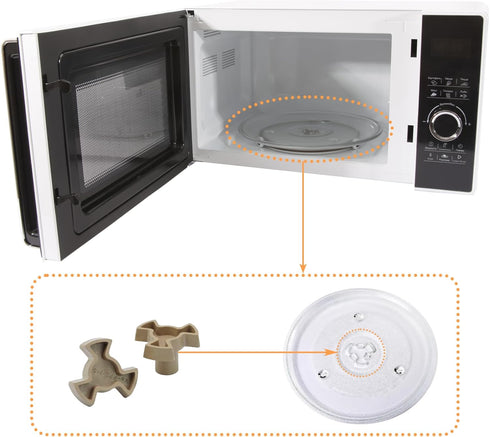 Microwave Oven Shaft, Microwave Oven Turntable Roller Guide Support, for Kitchen Microwave, High Temperature Resistance, Shaft Length - 0.59"(2pcs...
