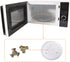 Microwave Oven Shaft, Microwave Oven Turntable Roller Guide Support, for Kitchen Microwave, High Temperature Resistance, Shaft Length - 0.59"(2pcs...