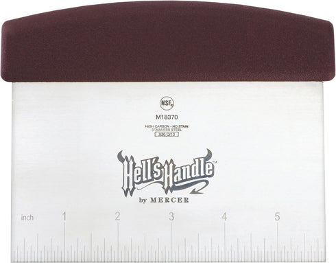 Mercer Culinary Hell's Handle Bench Scraper, 3.5 Inch x 6 Inch...