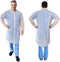 AMZ Disposable Lab Coats for Adults, Medium. White Polypropylene Knee Length Lab Coat Disposable. 30 GSM PPE Coat with 4 Snaps and Elastic Wrists....