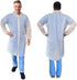 AMZ Disposable Lab Coats for Adults, Medium. White Polypropylene Knee Length Lab Coat Disposable. 30 GSM PPE Coat with 4 Snaps and Elastic Wrists....