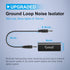 Smof Upgraded Ground Loop Noise Isolator, Noise Filter for Car Audio/Home Stereo System (Eliminate The Buzzing Noise Completely) with 3.5mm Audio ...