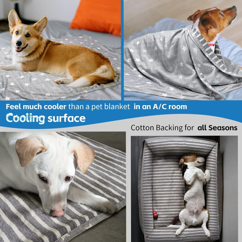 Dog Cooling Blanket 28 * 21inch Lightweight Self Cooling Blanket Bed Cover for Dog Cat Summer Blanket &Ice Silk Cooling Pet Blanket Throw Blanket ...