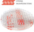 CANOPUS Double Sided Hook and Loop Tape, Reclosable Fastener, SJ3560, Heavy Duty Mounting Tape, Clear 16-PCs 1 in Diameter Circle Pack, with Box C...