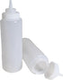 SET of 3, 32 Oz. (Ounce) Large Clear Squeeze Bottle, Condiment Squeeze Bottle, Open-tip, Wide Screw-on Spout, Polyethylene Durable Plastic, Diner ...