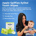 Baby Teeth Wipes - Apple & Grape Flavor Variety, Xylitol-Enriched Baby Gum Cleaner & Dental Wipes for Teething Relief and Teeth Cleaning - Safe fo...