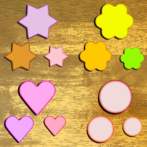 Metal Cookie Cutters Set- Heart, Star, Round, Flower - 12Pcs Cookie Cutters - Heart Star Cookie Cutter Round Small Cutter Flower Cookie Cutter for...