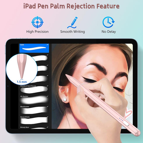 Stylus Pens for iPad 10th 9th Generation with Palm Rejection, Fast Charging for Apple Pencil 2nd Generation Compatible with iPad Pro 11''/iPad Pro...