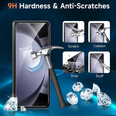 LYWHL 2-Pack Samsung Galaxy Z Fold 6 Screen Protector, Tempered Glass Front Screen Protector for Galaxy Z Fold 6 with Alignment Frame, Anti Scratc...