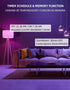 MikeWin Smart Wi-Fi Light Bulbs, Compatible with Alexa&Google Home Assistant (No Hub Required, 2.4GHz Only), A19 LED Bulb Dimmable RGBCW Color Cha...