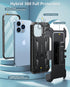 FNTCASE for iPhone 13 Pro-Max Case: Military Grade Shockproof Full Protective Rugged Cell Phone Cover with Kickstand & Belt-Clip Holster, Drop Pro...