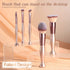BS-MALL Makeup Brushes Stand Up Premium Synthetic Foundation Powder Concealers Eye Shadows (14rose)...