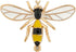 Knighthood Men's Honey Bee Wing Lapel Pin/Brooch Yellow and Black...