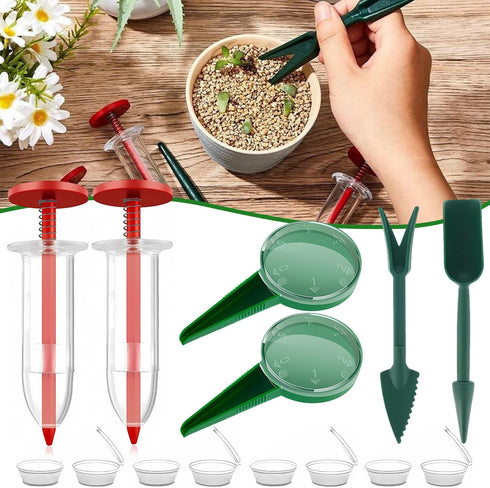 6 PCS Mini Seed Spreader, New Mini Hand Seed Spreader Handheld Seed Planter, Seed Sower Tool,Garden Seed Planter,Small Seed Spreader with Seedling...
