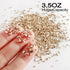 Renfio Broken Crushed Glass Glitter Shards Crush 2-4mm Irregular Small Chunky Chips 3.5 Oz (100g) High Luster Craft Sequins Gravel for DIY Phone C...