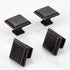 Square Knobs - 10 Pack / 1.3 Inch, Oil Rubbed Bronze Cabinet Pulls Vintage for Furniture Knobs, Kitchen Knobs, Farmhouse Knobs and Drawer Pulls, B...