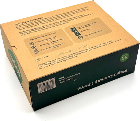 SIPA Laundry Detergent Sheets - 50 Sheets, 100 Loads, Lily of the Valley, Eco-Friendly, Phosphorus-Free (50 Sheets (Pack of 1))...