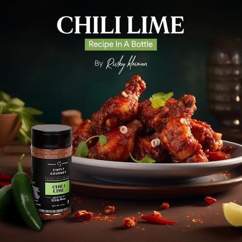 Chili Lime Spice | Recipe in a Bottle | Premium Blend Spice for Gourmet Cooking | No-Addition Needed, Versatile Culinary Season | Simply Gourmet b...