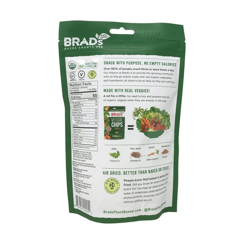Brad's Raw Organic Gluten Free Raw Chips, Kale, 3 Ounce...