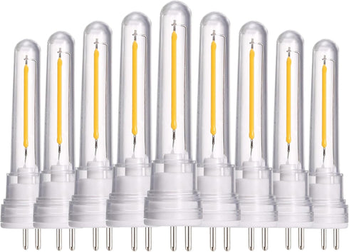 9 Pack S14 LED Replacement Bulb for Outdoor String Lights Dimmable Warm White 2700K...