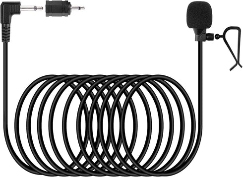 weishan 3.5mm Car Microphone 16ft External Assembly Mic Replacement for Boss JVC Sony Pioneer Vehicle Head Unit Bluetooth Enabled Stereo Radio CD ...