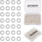 500pcs Silver Filled Jump Rings,Non Tarnish Silver Open Jump Rings for Necklace Bracelet Earrings DIY Jewelry Making Supplies (0.7x5mm, Silver)...