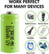 JINTION Rechargeable 2/3 AA Batteries NIMH Battery 1.2V 2/3 AA 650mah 12Pcs Button-Top Battery, 0.59 * 1.18 inch(They are not AA Size Batteries)...