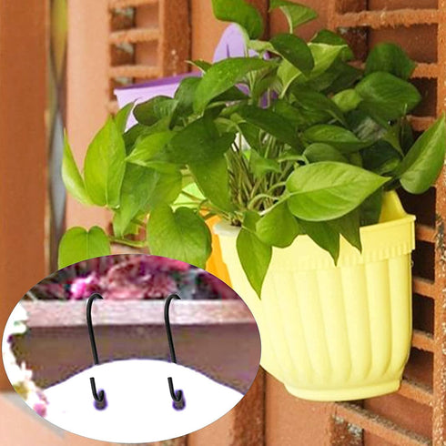HiGift 6 Inches Large S Hooks Heavy Duty, Black S Shaped Fence Hanger Hooks for Hanging Plants,Wind Chimes,Gardening Tools,Lights,Pool Equipment,B...