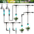 50 Pieces Drip Irrigation Fittings, 1/4 Inch Barbed Tee Fittings, Barbed Connectors for 1/4 Inch Irrigation Tubing for Drip Sprinkler Garden Lawn ...