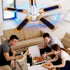 5pcs Ceiling Fan Filters, Activated Carbon Air Filters Ceiling Fan Air Purifier Pads Ceiling Fan Air Filter for Home Office Keep Air Fresh...