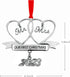 JUPPE Bridal Shower Gifts, Our First Christmas As Mr & Mrs Ornament 2024, Mr & Mrs Newlywed Just Married Christmas Tree Decor Newly Wedding Gifts ...