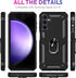 for Samsung Galaxy S23 FE Case with Screen Protector, Military Grade Rugged Shockproof Heavy Duty Galaxy S23 FE Protective Cover for Samsung S23 F...
