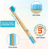 New Kids Bamboo Toothbrushes - 6 Pack, Organic Soft Bristle Toothbrush for Kids, Biodegradable Children's Toothbrushes (Toddler Toothbrush Ages 3-...