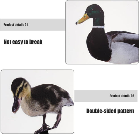 6pcs Garden Decoration Insert Easter Figurines Back Yard Decor Yard Decoration Duck Lawn Sculpture Stake Duck Yard Sign Backyard Decor Animal Inse...