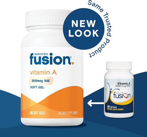 Bariatric Fusion Vitamin A, 3000 mcg of Retinyl Palmitate, Post Bariatric Surgery Supplement, 60 Count...