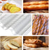 Stainless Steel French Baguette Bread Pan, Perforated Loaf Pans for Baking 15"x10", 3 Waves Toaster Oven Baking Tray (1 Pack)...