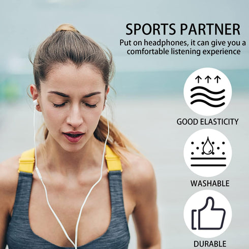 4 PCS Soft Silicone Earbud Covers - Anti-Slip and Anti-Drop Sport Ear Tips - Compatible with iPhone Ear Tips (White)......