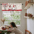ALAGEO Valentines Day Valances Windows Curtain Gnomes Love Heart Valance Window Treatments Heart Tree Couple Birds Short Curtains for Kitchen Wind...