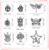 JIALEEY 200 PCS Wholesale Bulk Lots Jewelry Making Charms Mixed Smooth Tibetan Silver Metal Charms Pendants DIY for Necklace Bracelet Jewelry Maki...