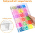 Extra Large 18 Grids Bead Storage Container Tackle Box, Bluedale Plastic Craft Organizer Compartment Box with Dividers for Jewelry, Art DIY, Washi...