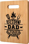 Cool Gifts for Dad Who Wants Nothing - Unique Grill Master Cutting Board - Dad Birthday Gift from Daughter Son Kids, Dad Gifts for Fathers Day Bir...