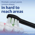 Brushmo Compact Replacement Toothbrush Heads Compatible with Philips Sonicare HX6072, Black 8 Pack...
