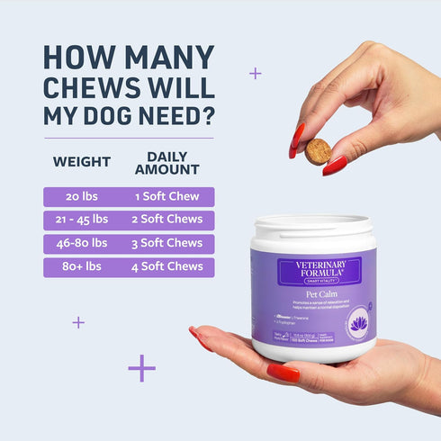 Veterinary Formula Smart Vitality Pet Calm Supplement for Dogs - Soft Chews, 30ct - Promotes a Sense of Relaxation During Moments That May Cause S...