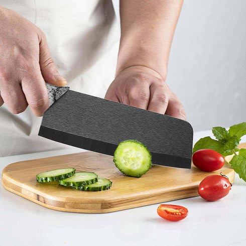 Ceramic Vegetable Knife 6in with Steath,Lettuce Knife Vegetable Cutting Knife Suitable for Fruits,Meat,Ceramic Chef Knife Nakiri Knife Black...