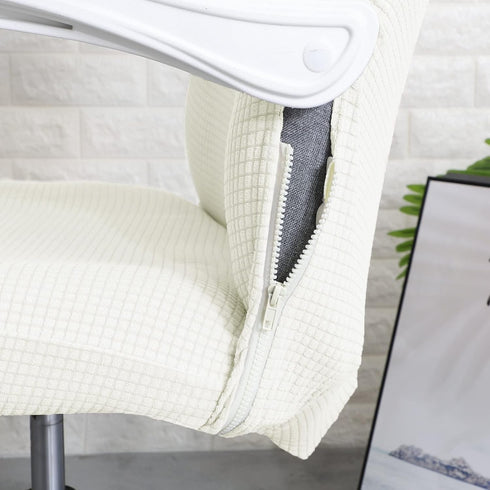 FORCHEER Office Chair Cover Water Repellent Jacquard Armrest Swivel Chair Slipcovers Removable Stretch Universal Computer Chair Cover M with Chair...